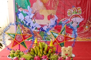 Ngày hội trăng rằm của trường Mầm non xã Thuỵ Hùng